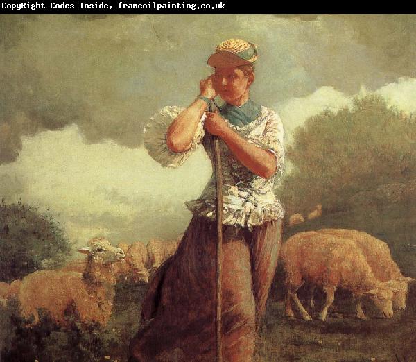 Winslow Homer Shepherdess